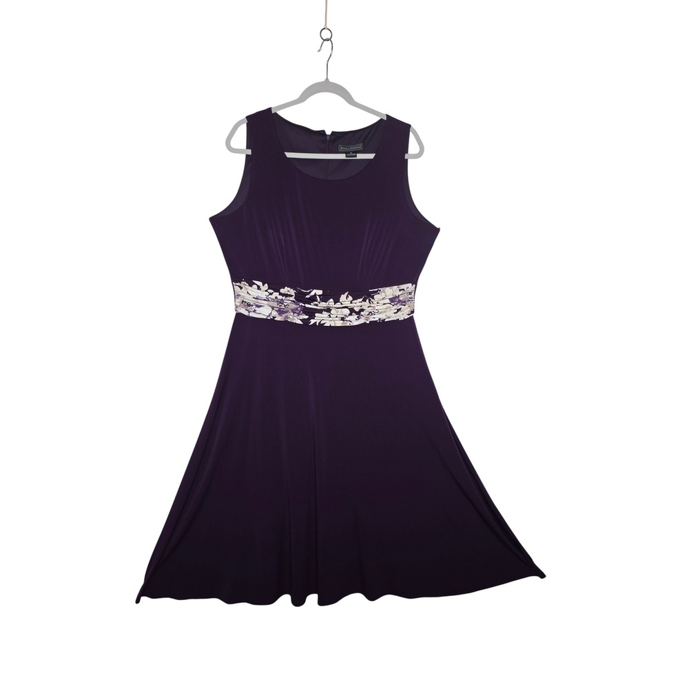Jessica Howard NWT Sleeveless Floral Waist Fit & Flare Dress Size 16 Teacher